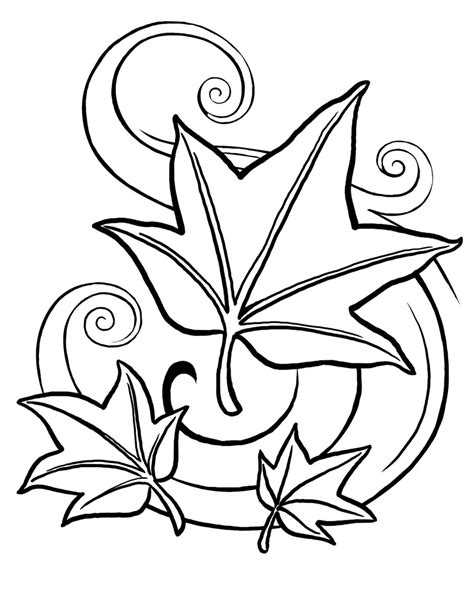 Coloring Now » Blog Archive » Leaf Coloring Pages