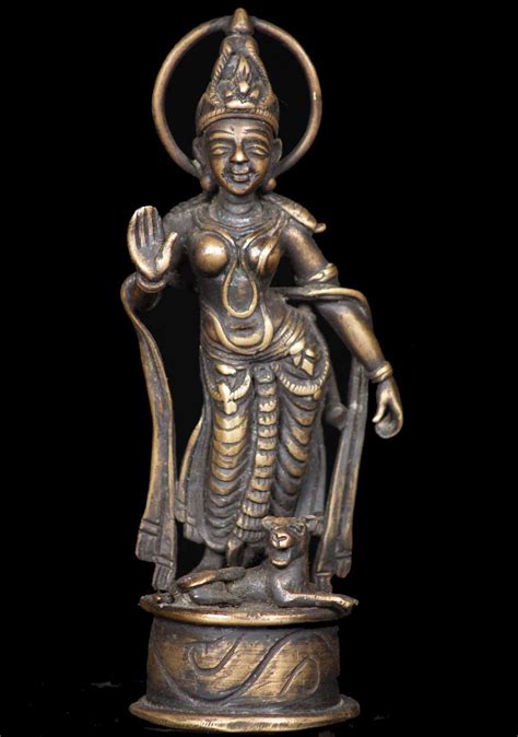 Sold Small Bronze Parvati Statue 6 54b43a Hindu Gods And Buddha Statues