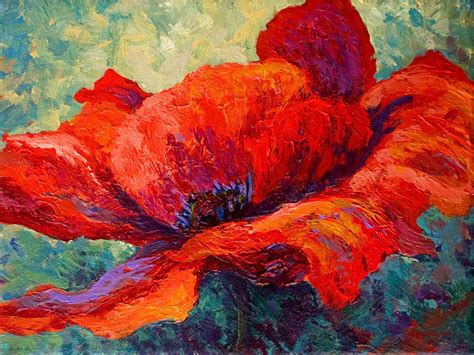 Red Poppy Iii Painting By Marion Rose
