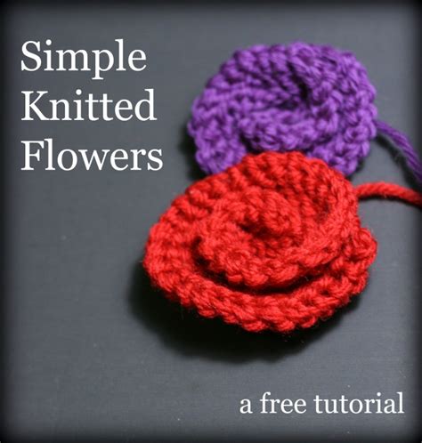 You can easily sign up from here. How to Knit Simple Flowers