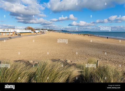 Sandbanks Beach Poole Dorset England Uk Popular Tourist Destination On