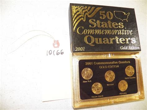 2001 Quarters Commemorative Gold Edition 50 State Quarter Commemorative