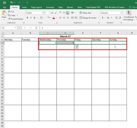 How To Create A Calendar In Excel Step By Step Process