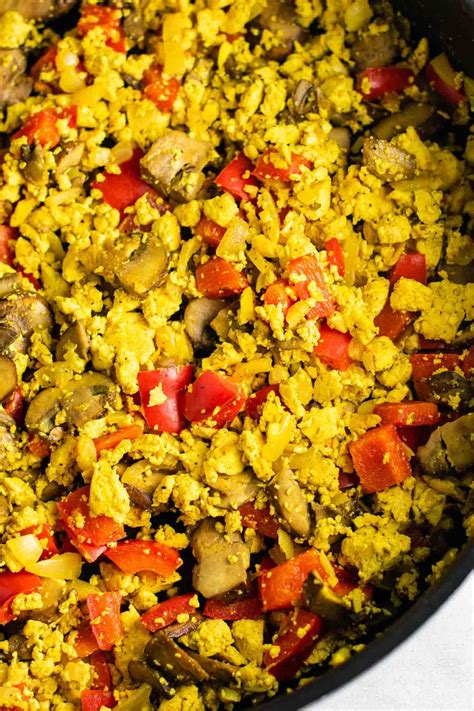 This delicious, healthy version uses ground turkey to cut saturated fat and calories and adds mushrooms for extra veggies. how to make tofu scramble #vegan #breakfast #tofu | Firm ...
