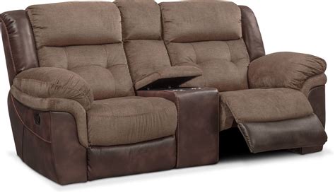 A reclining loveseat is a wonderful way to have additional seating in your living area with a touch of fun. Tacoma Manual Reclining Loveseat with Console - Brown ...