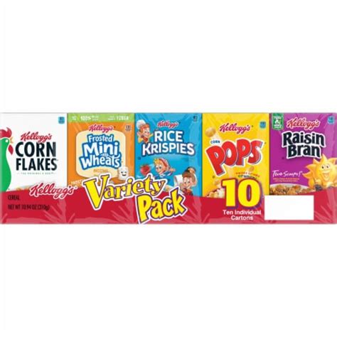 Kelloggs Breakfast Cereal Variety Pack 1094 Oz Qfc