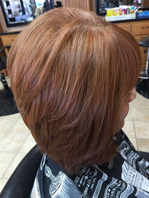 Apply highlighting product to your hair. Natural Red Hair Grey Blending with Copper Red Highlights ...