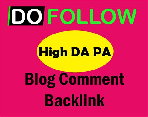When your website link appears on another website, it will provide you a link juice if the backlink is dofollow. I will Provide 50 do-follow blog comment backlinks on high ...