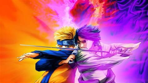 Sasuke Vs Naruto Wallpaper For Desktop Coolwallpapers Me