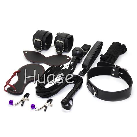 Sex Toy Adult Bondage Toy Set 8pc Bondage Love Kit Blindfoldcollarwrist Restraintsball Gag