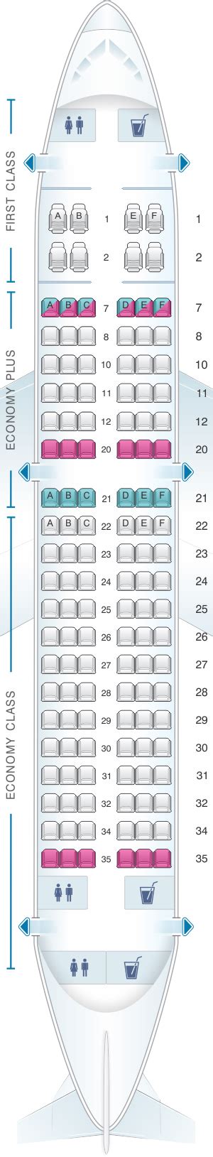 Frontier Airlines A321 Seat Map