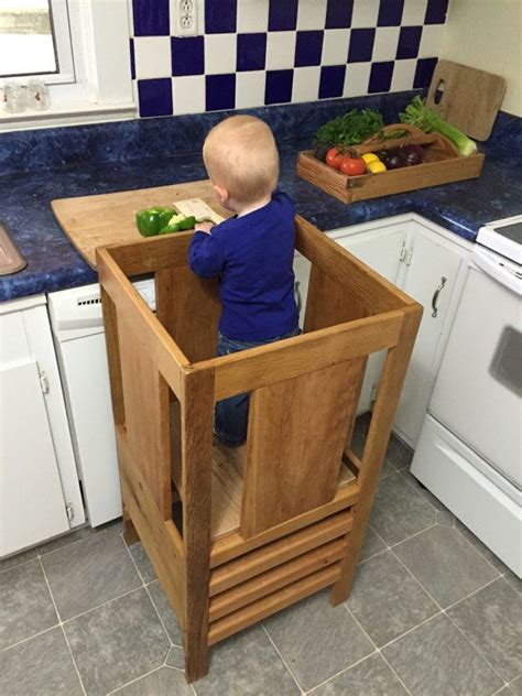 Here there is a great helper tower, into which the little kitchen helpers can climb in and then. Learning Tower Kitchen Helper | Learning tower, Kitchen ...