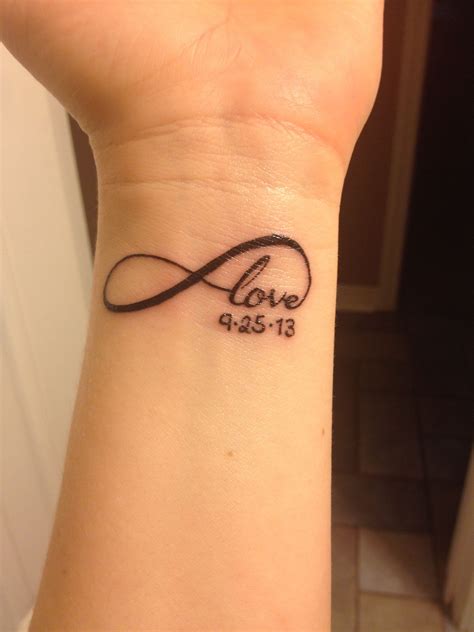 Pin By Christine Georgiou On Tattoos And Piercings Birthdate Tattoo Love Infinity Tattoo