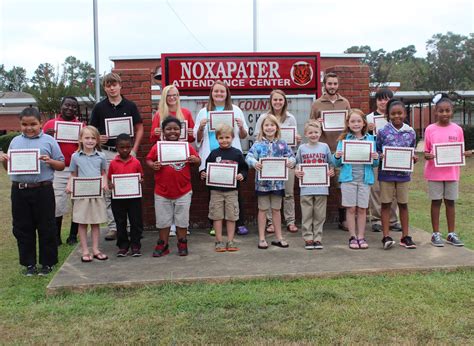 Noxapater Attendance Center October Student Of The Month