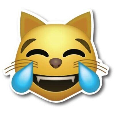The famous crying cat meme. Magnet Me Up Cat Laughing Crying Emoji Magnet Decal ...