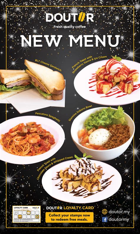 It provides a different western food menu with localised food such as rice based food, chicken porridge and sate burger (kok hau et al. New Menu Launching 2019! - Doutor Malaysia