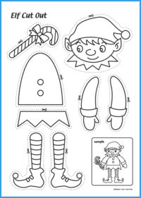 Elf Cut-Out Activity | Maple Leaf Learning Library
