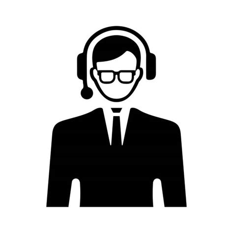 Phone Operator Silhouette Illustrations Royalty Free Vector Graphics