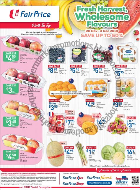 Though as i've just found out yesterday, there are a if you're like me, no worries. NTUC FairPrice Fresh Harvest Promotion 28 November - 04 ...