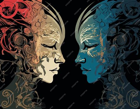 Premium Vector | Hypnotic mesmerizing exotic abstract cryptic art