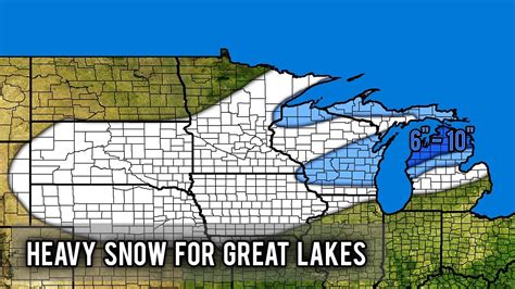 Snowstorm For North Central And Great Lakes United States Youtube
