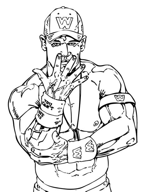 Wwe Wrestler Coloring Pages - Coloring Home