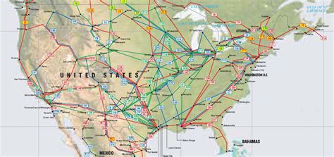 United States Pipelines Map Crude Oil Petroleum Pipelines Natural