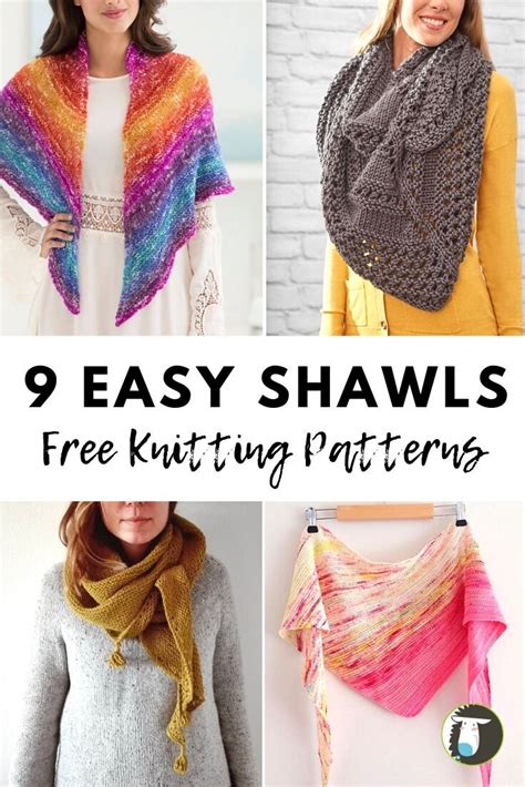 Avoid memes/pics without a strong knitting connection. 9 Easy Shawls Free Knitting Patterns — Blog.NobleKnits