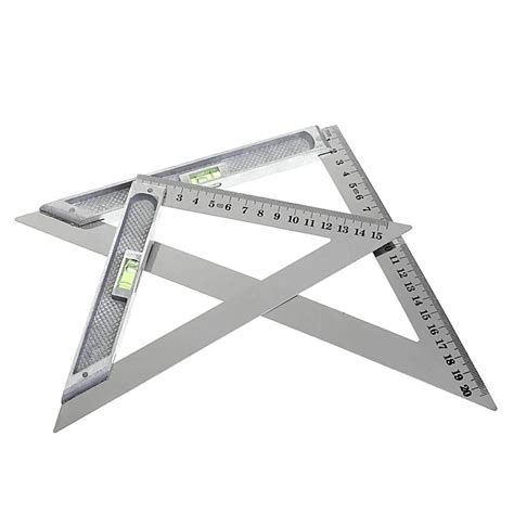 Buy 150mm Triangle Ruler 90 Alloy With Bead Horizontal
