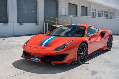 This feature uses software to adjust brake caliper pressure at the limit to further enhance the car's performance and make the car more predictable. 2019 Ferrari 488 Pista For Sale | Curated | Vintage & Classic Supercars
