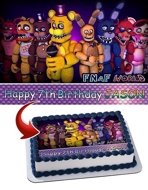 Buy Five Nights At Freddys Fnaf 14 Size Cake Topper Edible Icing Image
