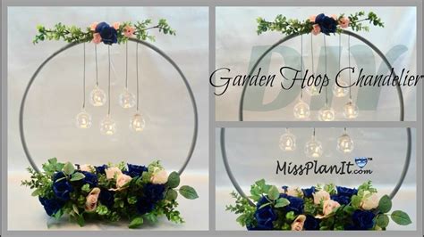 Dollar Tree Hula Hoop Wedding Chandelier Centerpiece |DIY Wedding