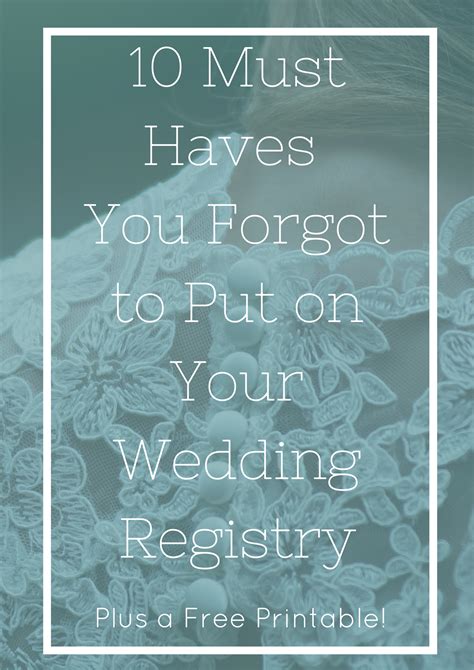 10 Must Haves You Forgot To Put On Your Wedding Registry She Is
