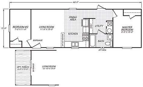 Double wide mobile homes are a popular choice amid homebuyers seeking quality built homes at a great price. Wilmington 14 X 46 628 sqft Mobile Home | Factory Expo ...