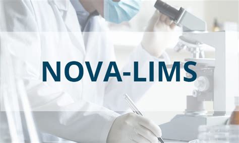 Nova-LIMS - Laboratory Information Management System - Novatek International