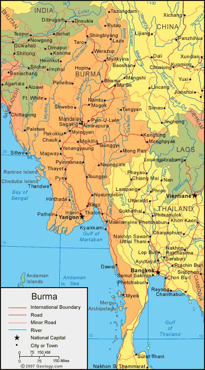 Satellite map of the world by google: map of burma with cities - Google Search | Thailand map, East coast map, Thailand travel