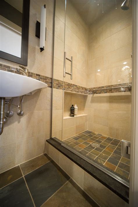 Walk in wetroom shower space with glass panels. 21 Simply Amazing Small Bathroom Designs - Page 4 of 4