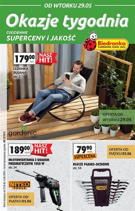 До конца года остаётся 216 дней. Biedronka 29 maja 2018 gazetka