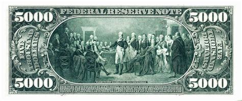 Powerman 5000, an industrial hard rock band. Reproduction US $5000 Bill, Series 1918 Large size / BIG ...