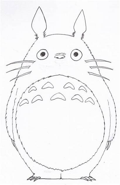 Totoro Drawing Neighbor Coloring Studio Pages Ghibli