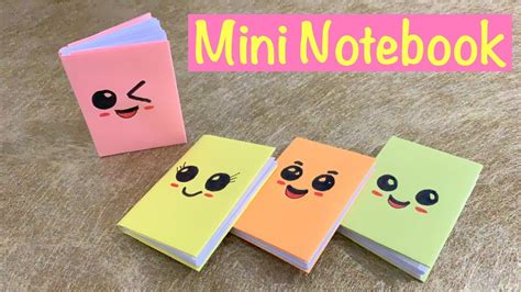 Diy Mini Notebook Back To School Origami Youtube