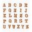 AmericanElm Wooden Letters  52 Count MDF Alphabet For DIY