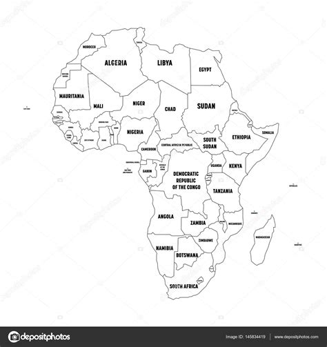 Mapa Del Continente Africano Con Nombres Para Imprimir Mapas Mapas