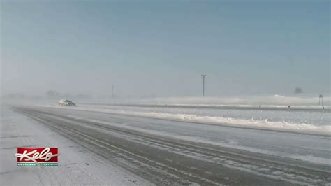 Blizzard Winds Makes For Tough Driving Conditions Across The Midwest