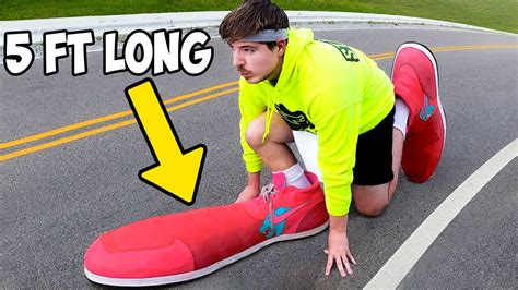 I Ran A Marathon In The Worlds Largest Shoes Youtube