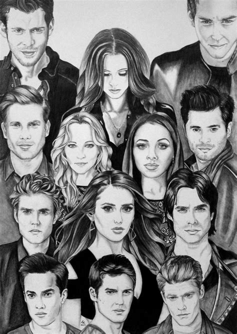 My The Vampire Diaries Drawing Vampire Diaries Wallpaper Vampire