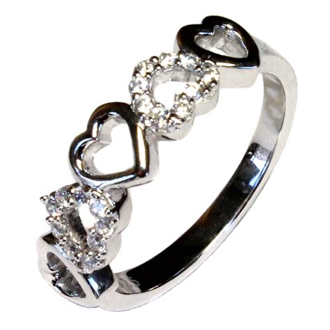 5 hearts promise ring beautiful promise rings beautiful promise rings heart shaped wedding