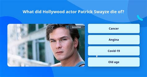 What Did Hollywood Actor Patrick Trivia Questions Quizzclub