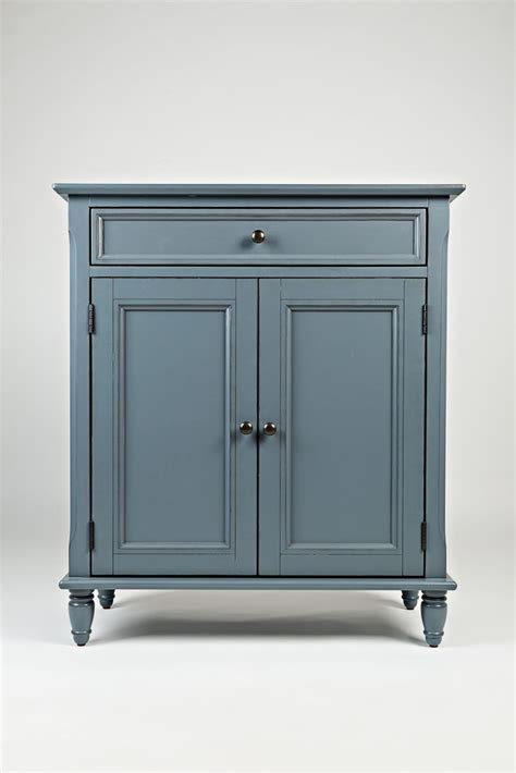 Avignon Cornflower Blue Accent Cabinet By Jofran Furniture