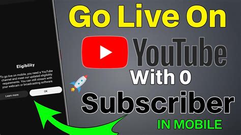 How To Go Live On Youtube With 0 Subscribers Go Live Without 50